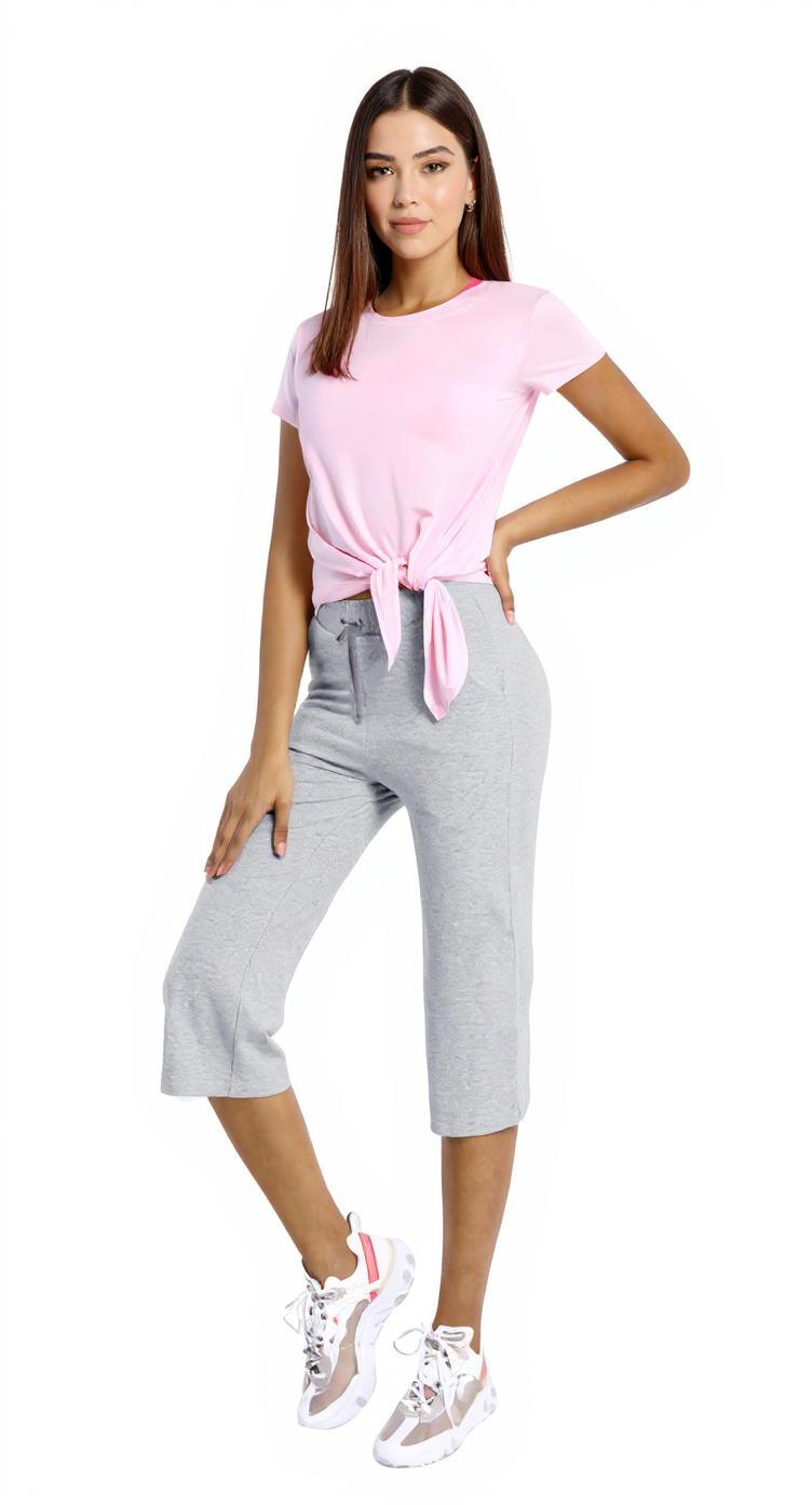 Capri Leggings in Heather Gray — The Errand Run Edit style look